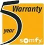 Five year product warranty badge